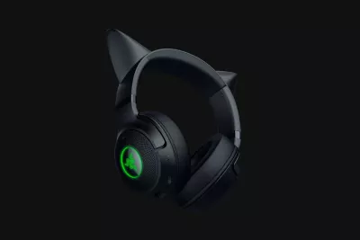 Kufje Razer Kraken Kitty V2 BT, wireless, LED, gaming, të zeza