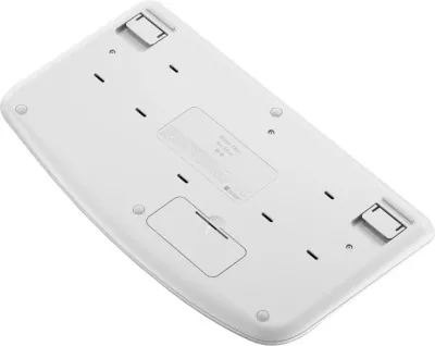Tastierë Logitech Wave Keys për Mac, Full-size, Wireless, Bluetooth, Membranë, QWERTZ, Bardhë