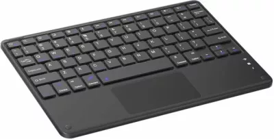 Tastierë wireless Bluetooth BLACKVIEW K1 ultra-slim universale me touchpad, layout ENG, e zezë