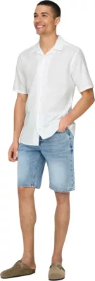 Këmishë me mëngë të shkurta Only & Sons ONSCAIDEN 22025116 për meshkuj, e bardhë [Madhësia: M]