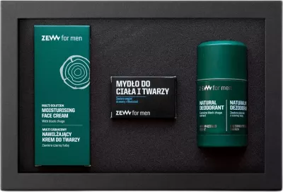 Set kozmetik për meshkuj Zew For Men Moisturizing Face Cream 80ml + Body and Face Soap 85ml + Stick Deodorant 80ml