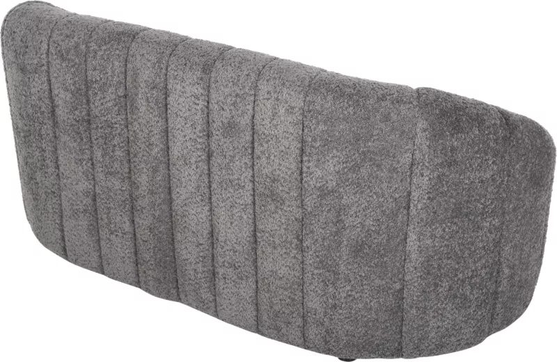 Divan dy vendesh MOBY FH9595.01, pëlhurë boucle gri, 145x82x67H cm