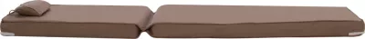 Jastëk për shezlong, Textilene, 600gr/m2, 2X1, Sifnos, ngjyrë moka, FH11237.04T, 194x70x11 cm
