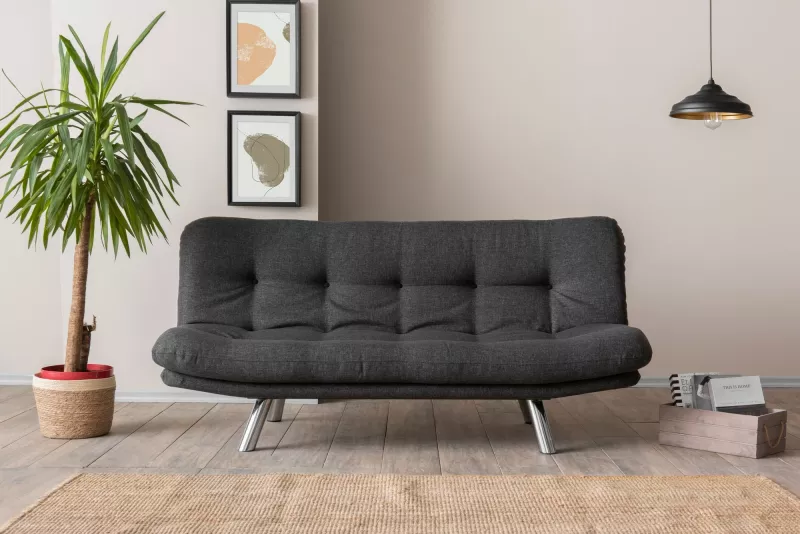 Divan-krevat 3 vendësh, Atelier del Sofa, Misa Small, ngjyrë gri e errët