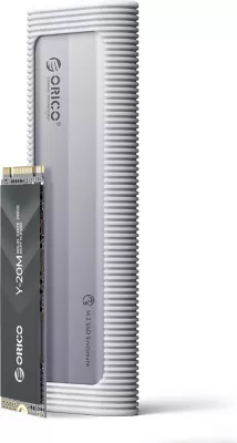 Kasë Orico AXM2S-G2 për SSD M.2 NVMe/NGFF, USB-C 10Gb/s, Gri