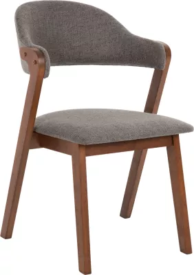 Karrige për ngrënie RIDER FH9734.01 dru gome ngjyrë arre-gri pëlhurë 59x59x83Hcm., set prej 2 copë