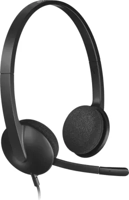 Kufje Logitech H340, USB, stereo, me mikrofon, Black