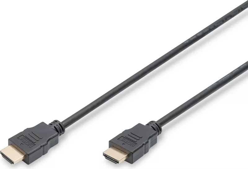 Kabëll HDMI Digitus High Speed me Ethernet, 2 m, HDMI Type A (Standard), 1920 x 1080 pixels, 3D, Zi