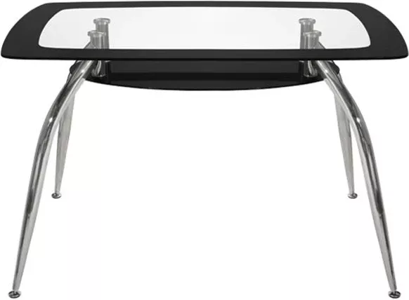 Tavolinë ngrënie Norris 120Χ75Χ75cm FH0086.02 Qelq Zezë