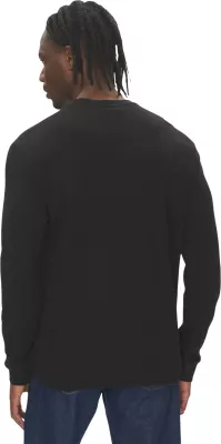 Maicë me mëngë të gjata për meshkuj Calvin Klein Jeans LS Waffle Badge Crew LV040EM217, e zezë [Madhësia: XXL]