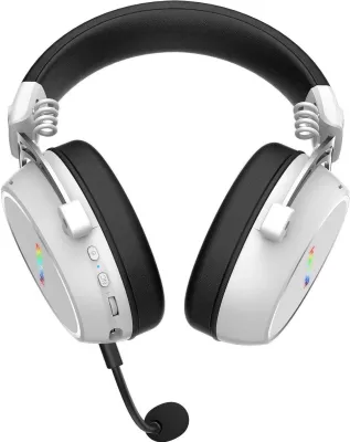 Kufje Hator Hypergang 3 Wireless, Bluetooth 5.4, ANC, mikrofon i ndashëm, të bardha