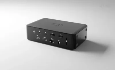Kasë i-tec Thunderbolt 5 Quattro Display Docking Station, 5x USB, 2.5G LAN, Power Delivery 140W, e zezë