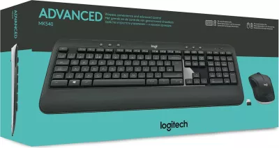 Set tastierë AZERTY Logitech MK540 wireless me maus, e zezë-bardhë