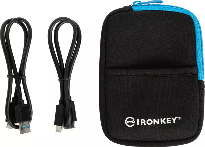 SSD i jashtëm Kingston IronKey Vault Privacy 80, 960GB, USB Type-C, Blu