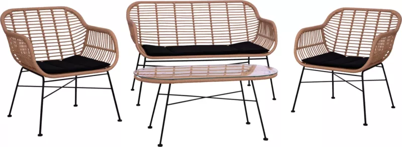 Set ulëse për kopsht Allegra FH5460, 4 pjesë, bezhë/e zezë