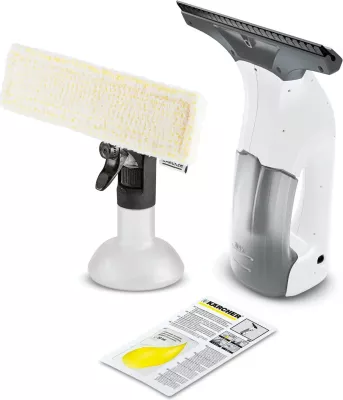 Pastrues dritaresh me vakum, Karcher, WV 1 Plus (1.633-608.0), grykë 250 mm, depo 100 ml, bateri 25 min, set me shishe sprej dhe leckë mikrofibre