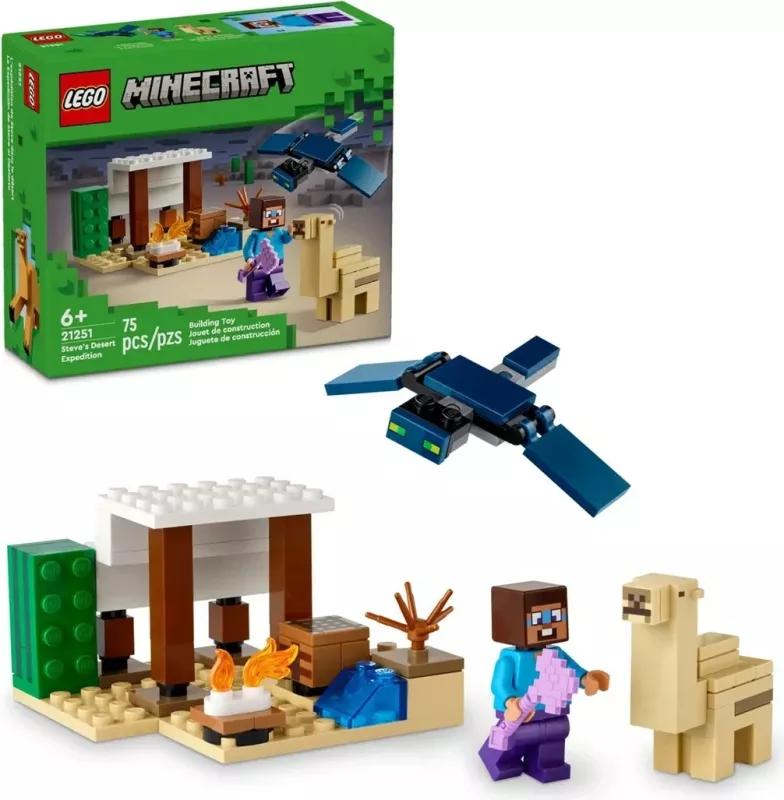 Set Lodër LEGO Minecraft 21251 Steve's Desert Expedition