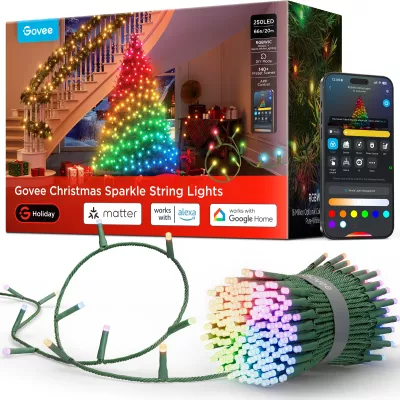 Drita varëse dekorative Govee H6871, 20 m, 250 LED, RGBWIC, Smart (Alexa/Matter/Google Home)