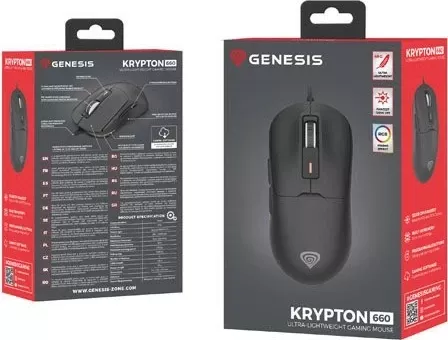 Maus Genesis Krypton 660 RGB, 12000 DPI, i zi