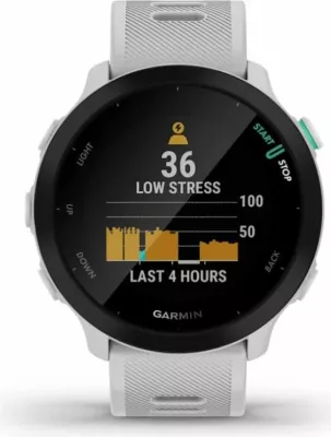 Orë sportive Garmin Forerunner 55, e bardhë