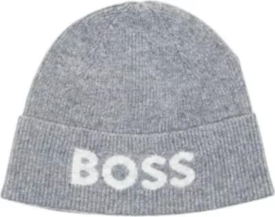 Kapelë dimërore për meshkuj BOSS Elios_Hat 10274291 01 50548777, gri
