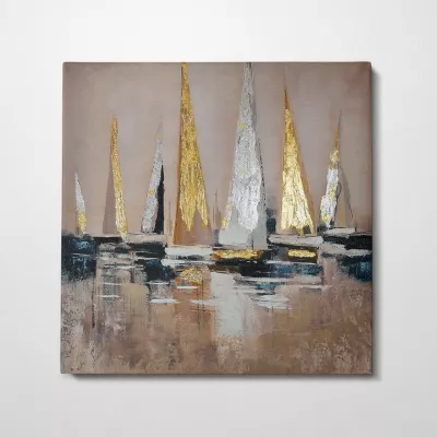 Pikturë dekorative me vaj Wallity, shumëngjyrëshe, OPG45372 - 140x140cm