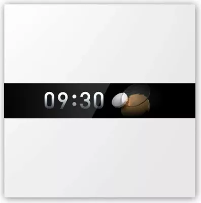Switch smart Aqara Display Switch V1 EU WS-K02D, ekran 2.08\", Zigbee/Matter, 4 butona, i bardhë, 1 copë