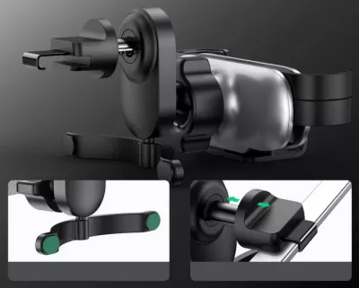 Mbajtëse telefoni për veturë, UGREEN 80871 Air Vent, 4.7-7.2", rrotullim 360°, e zezë, me kuti