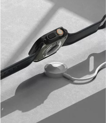 Mbështjellës Ringke Slim për Apple Watch Ultra 1/2 (49mm), 2 copë, Transparent dhe Mat Zi