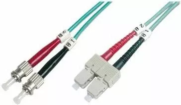 Kabllo fiber optike Digitus DK-2512-02/3 OM3 multimode Duplex SC-SC 2 m, kaltër