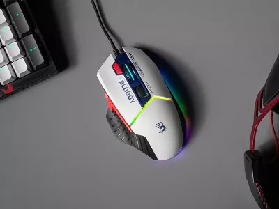 Mausi për Lojëra A4tech Bloody W95Max, USB, Ngjyra Deti