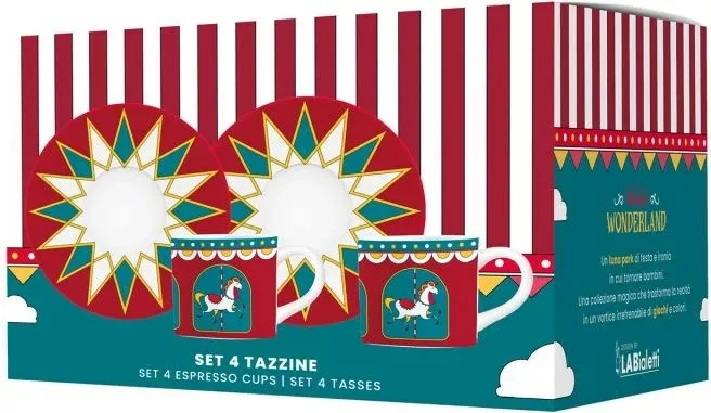 Set filxhanësh Bialetti Winter Wonderland, porcelan, 80 ml, Turquoise