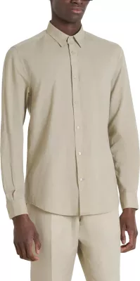 Këmishë për meshkuj Antony Morato Alicante Slim Fit MMSL00759-FA401074, bezhë [Madhësia: XXL]