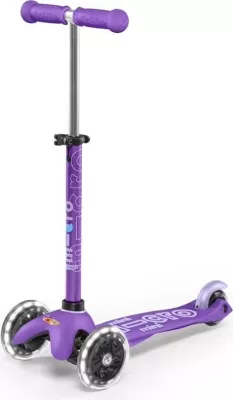 Trotinet Micro Maxi Deluxe LED, 3 rrota, për fëmijë, Lejla