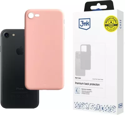 Mbështjellës për celular 3mk Matt Case për iPhone 7/8/SE 2020/SE 2022, rozë