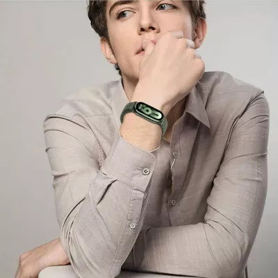 Rrip najloni Tech-Protect NylonMag për Xiaomi Smart Band 8/9/NFC, i zi