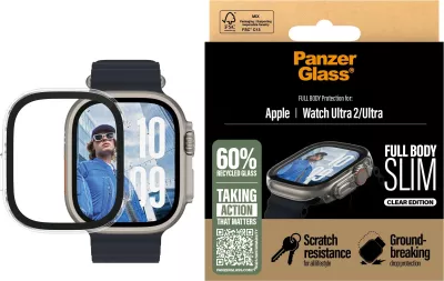 Mbrojtës ekrani PanzerGlass për Apple Watch Ultra 2, transparent