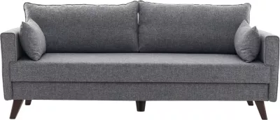 Divan treshe Atelier del Sofa, Bella, ngjyrë gri