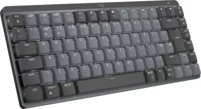 Tastierë mekanike Logitech MX Mechanical Mini, Pa tela, RF Wireless, QWERTY, LED, Grafit, Gri