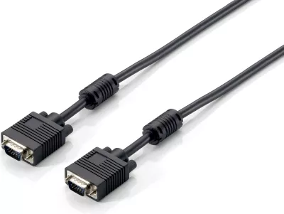 Kabllo VGA Equip HD15, 20m, e zezë