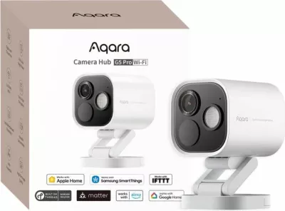 Kamerë sigurie outdoor Aqara G5 Pro Wi‑Fi CH-C07D-W 4MP/2.6K, Zigbee/Thread, Matter, IP65, 8GB eMMC, e bardhë
