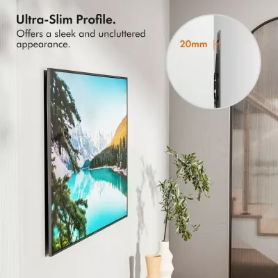 Mbajtëse muri fikse për TV VONHAUS 3000817, 32-55\", deri 35kg, VESA max 400x400, e zezë