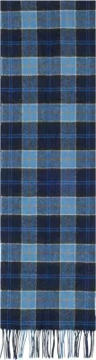 Shall për meshkuj Barbour Tartan Lambswool USC0001, blu e errët