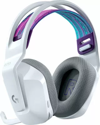 Kufje gaming wireless LOGITECH G733 LIGHTSPEED RGB, të bardha