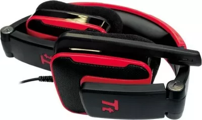 Kufje gaming Thermaltake TteSPORTS SHOCK Royal Red, 3.5mm, me mikrofon, e zezë/kuqe