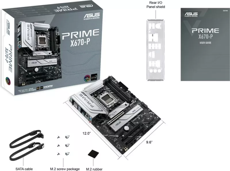 Pllakë amë ASUS PRIME X670-P, AMD X670, Socket AM5 ATX