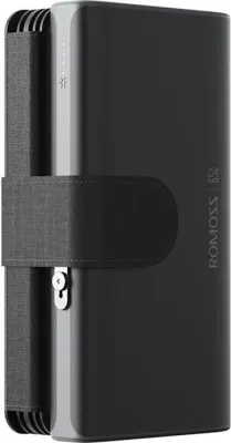 Powerbank Romoss SPB30-171-2133H, 30000mAh, 65W, me panele diellore, e zezë