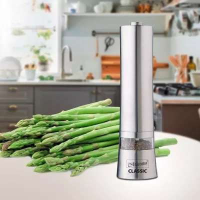 Bluarës elektrik për erëza Maestro MR-1722, çelik inox, argjend