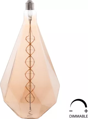 Llambë LED filament, 8W, E27, 3000K, ngjyrë ari, e zbehtë