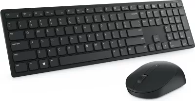 Tastierë dhe maus DELL KM5221W, Full-size (100%), Wireless, RF Wireless, QWERTZ, E zezë